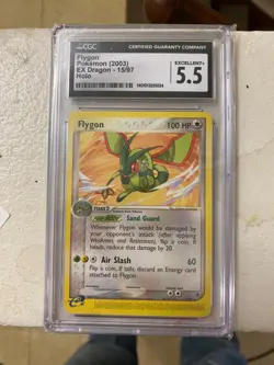 Flygon 15/97 EX Dragon 2003 Pokemon Card Rare Graded CGC 5.5 Excellent+ - Image 1