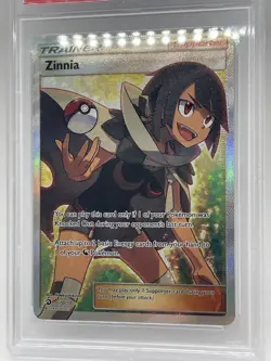 Zinnia Full Art Trainer #70/70 Dragon Majesty PSA 8 Pokemon 2018 TCG Card - Image 3