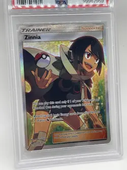 Zinnia Full Art Trainer #70/70 Dragon Majesty PSA 8 Pokemon 2018 TCG Card - Image 4