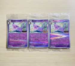 SEALED Pokemon Espeon 086/197 Obsidian Flames Best Buy Promo Card Set Of 3 - Image 5