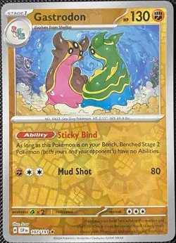 Gastrodon 107/191 Sv08: Surging Sparks Reverse Holo - Pokemon Card - Image 1