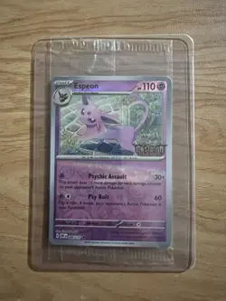 SEALED Pokemon Espeon 086/197 Obsidian Flames Best Buy Promo Card - Image 1