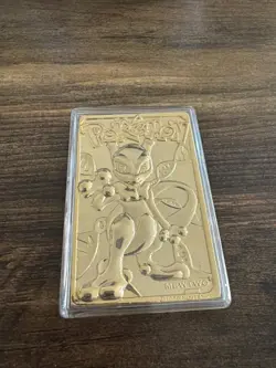 1999 Pokemon 23K Gold-Plated Mewtwo Card - Limited Edition w/ Poke Ball & COA - Image 3