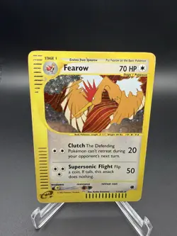 Fearow 11/165 Pokemon Card TCG Holo Expedition Base Set 2002 - Damaged - Image 1
