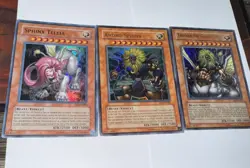 Yu-Gi-Oh Sphinx Theinen-Teleia-Andro Sphinx Ultra Rare NM Movie Promo Cards - Image 1