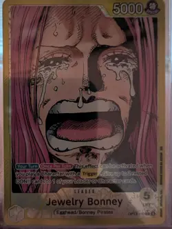 One Piece TCG OP13-100 Jewelry Bonney Alt Art Leader AA Card Game CCG English - Image 1