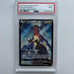 2022 Pokemon FA Garchomp V Cynthia Astral Radiance Full Art TG23/TG30 PSA 9 Card - Image 1