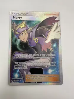Pokemon Card - Morty Lost Thunder 212/214 Ultra Rare Full Art SM Sun & Moon Holo - Image 1