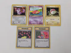 Pokemon Team Rocket 1st Edition Card Lot - LP 5 Cards, Common WOTC - Image 1