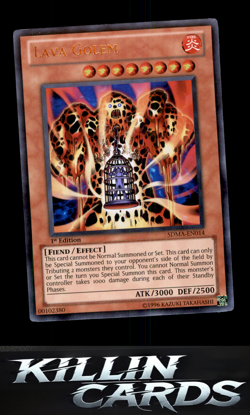 1st Edition Lava Golem SDMA-EN014 Ultra Rare Structure Deck: Marik YuGiOh Card N - Image 1