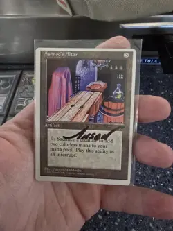 Ashnod's Altar MTG Off Centered Misprint Autographed Card - Image 1