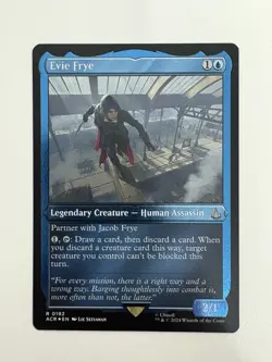 Evie Frye Etched Foil MTG Magic the Gathering Card NM Near Mint ACR - Image 1