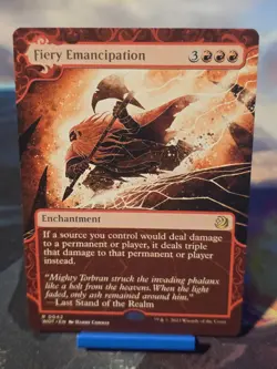 Fiery Emancipation Wilds of Eldraine: Enchanting Tales Regular - Image 1