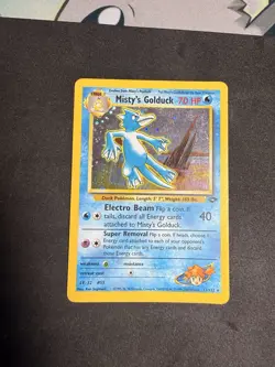 Pokemon English Misty's Golduck Gym Heroes Holo #12/132 2000 Foil LP - Image 2