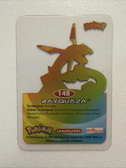 2006 Rayquaza 148 Pokemon Lamincards Edibas Vintage French - Image 2