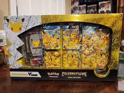 Pokemon TCG: Celebrations Pikachu V-Union Special Collection Box New Sealed 820650809156 - Image 1