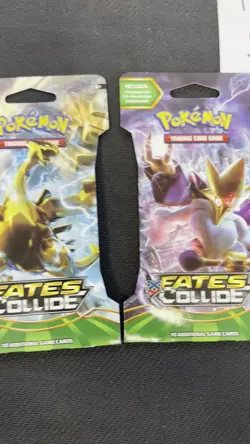 Pokemon Fates Collide Sleeved Booster Pack COMPLETE ART SET - 4 Packs SEALED - Image 2