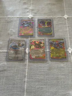 Pokemon Phantasmal Flames Mega EX Lot - Charizard, Gengar, Heracross, Lopunny - Image 1