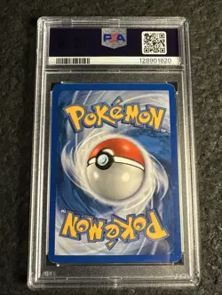 2000 Pokemon Gym Heroes Rockets Hitmonchan Holo PSA 5 Swirl - Image 3
