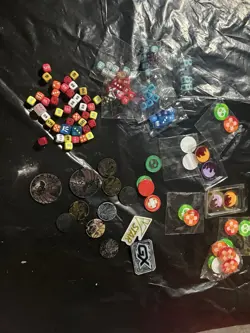 Dice And Pokemon Coins Lot - Image 1