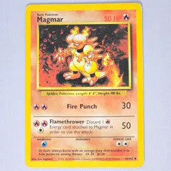 Magmar 036/102 Base Set Uncommon Vintage Pokemon Card WOTC TCG English HP - Image 1