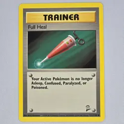 Full Heal 111/130 Base Set 2 Uncommon Vintage Pokemon Card WOTC TCG English LP - Image 1