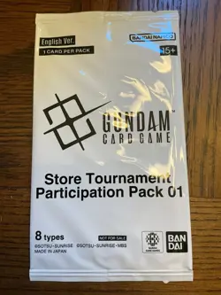 Store Tournament Participation Pack 01 - NM Sealed - Gundam Card Game TCG - Image 1