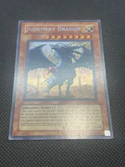 2008 Print Yugioh Card Judgment Dragon LODT-EN026 Secret Rare Unlimited Edition - Image 2
