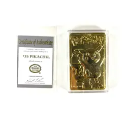 1999 Pokemon 24K Gold Plated Trading Card Limited Edition Burger King - Image 3