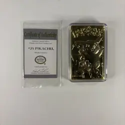 1999 Pokemon 24K Gold Plated Trading Card Limited Edition Burger King - Image 5