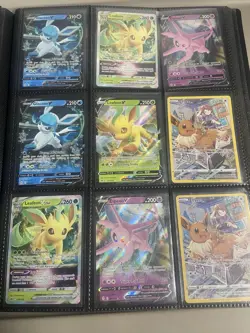 Eevee, Glaceon, Leafeon Binder Lot of 25+ Pokemon Cards Mixed NM To MP #A - Image 3