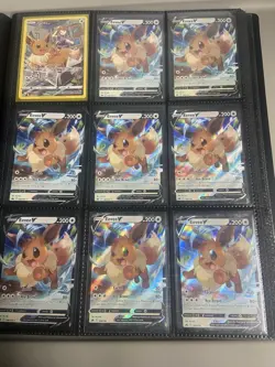Eevee, Glaceon, Leafeon Binder Lot of 25+ Pokemon Cards Mixed NM To MP #A - Image 4