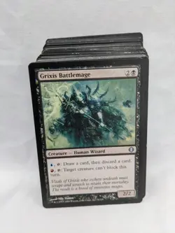 Lot Of (79) MTG Bulk Black Common And Uncommon Trading Cards - Image 1