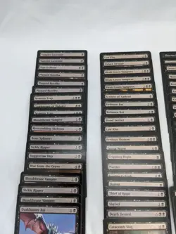 Lot Of (79) MTG Bulk Black Common And Uncommon Trading Cards - Image 3