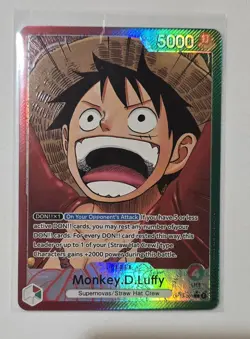 Monkey D. Luffy Trading Card One Piece TCG OP13-001 Leader Parallel NM - Image 1