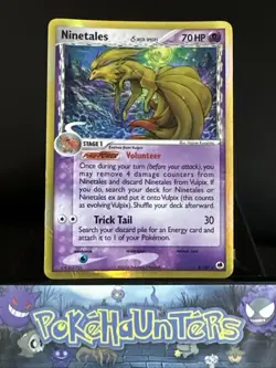 Pokemon Card Ninetales 8/101 Delta Species EX Dragon Frontiers Holo Rare Played - Image 1