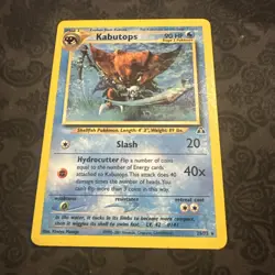 Pokemon TCG Kabutops Card 25/75 Unlimited Neo Discovery Rare - Image 1