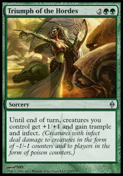 Triumph of the Hordes - Medium Play MTG New Phyrexia - Image 1