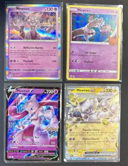 Pokemon Mewtwo TCG Card Game Lot Bundle Scarlet And Violet 151 Pokemon Go Promo - Image 1