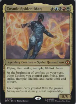 MTG (FOIL) Cosmic Spider-Man M Marvel's Spider-Man 127 NM - Image 1
