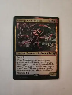 MTG Spider-Man Carnage Crimson Chaos R 0125 Foil. NM. - Image 1