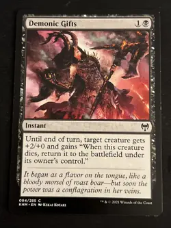 1x Demonic Gifts (084) Kaldheim MTG Magic The Gathering x1 MKE - Image 1