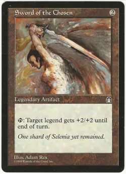 MTG Sword of the Chosen Stronghold Rare Played - Image 1