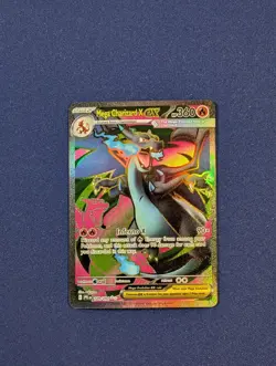 ENGLISH Mega Charizard X EX FULL ART 109/094 Phantasmal Flames Pokemon Card - Image 2