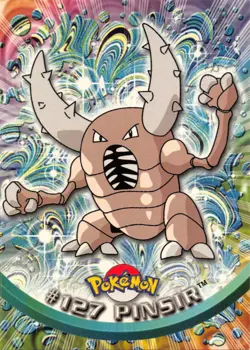 Pinsir #127 - Blue Logo - NON-HOLO - SERIES 3 - TOPPS Pokemon Card - NM/LP - Image 1