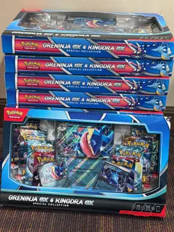 Pokemon Greninja ex & Kingdra ex Special Collection - New & Sealed - LOT OF 10 - Image 1