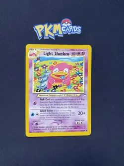Pokemon TCG Light Slowbro Neo Destiny 51/105 Regular LP. - Image 1