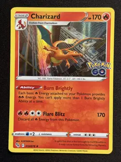 6X Charizard Holo Rare Holo Pokemon GO 010/078 NM Pokemon TCG - Image 4