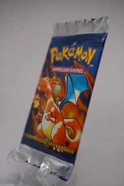 GERMAN Pokemon Base Set Booster Pack Unlimited Charizard Art WOTC TCG Vintage - Image 3