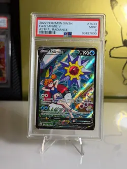 2022 Pokemon Astral Radiance Starmie V Full Art Trainer Gallery #TG13 PSA 9 MINT - Image 1